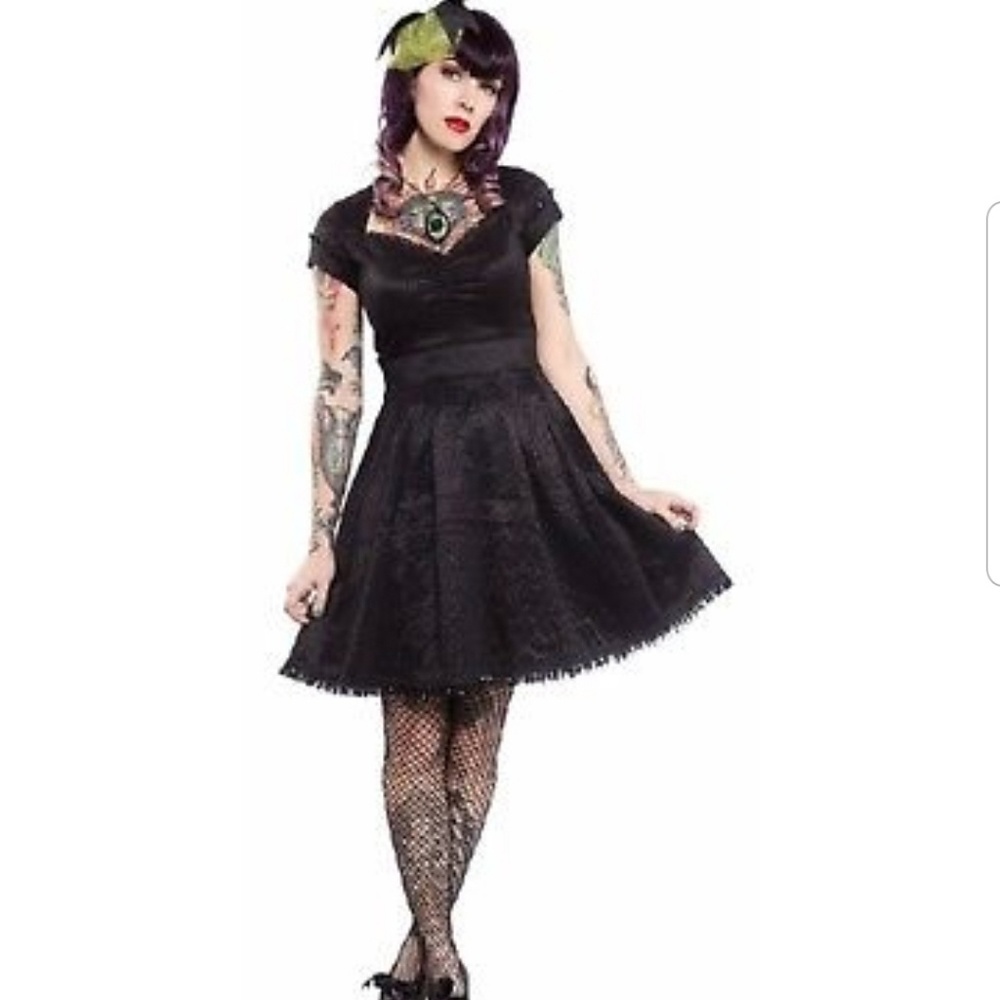 Sourpuss black party princess dress NWOT